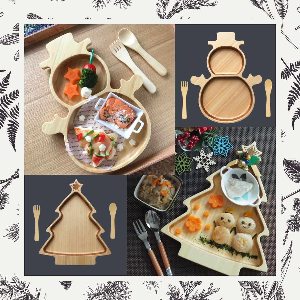 兒童聖誕餐盤超值雙件組