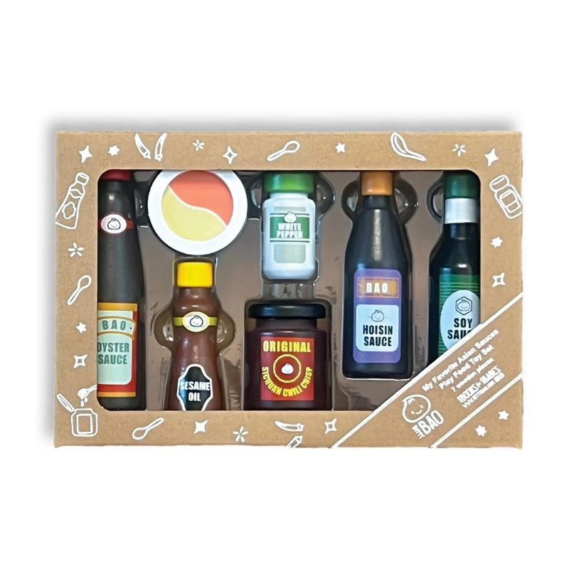 My Favorite Asian Sauces Play Food Wooden Toy Set