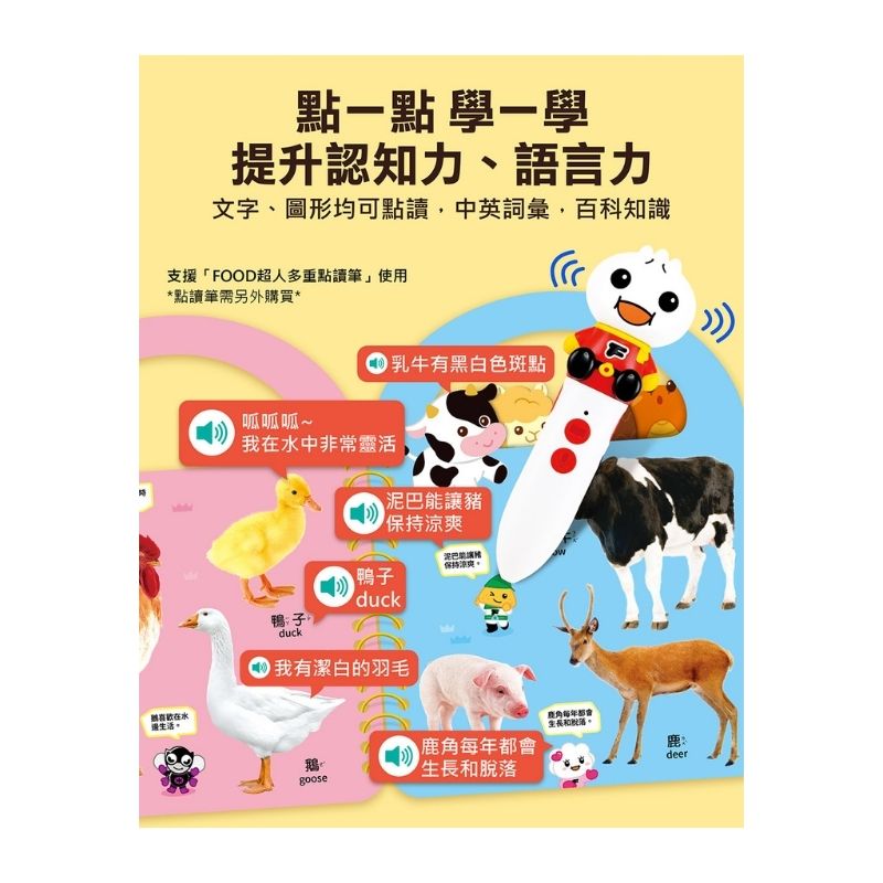FOOD超人幼幼認知手提書｜全套8冊・支援多重點讀