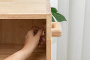 【Imperfect】 Desk-Height Wooden Bookshelf and Storage 好好學移動式實木書架收納櫃