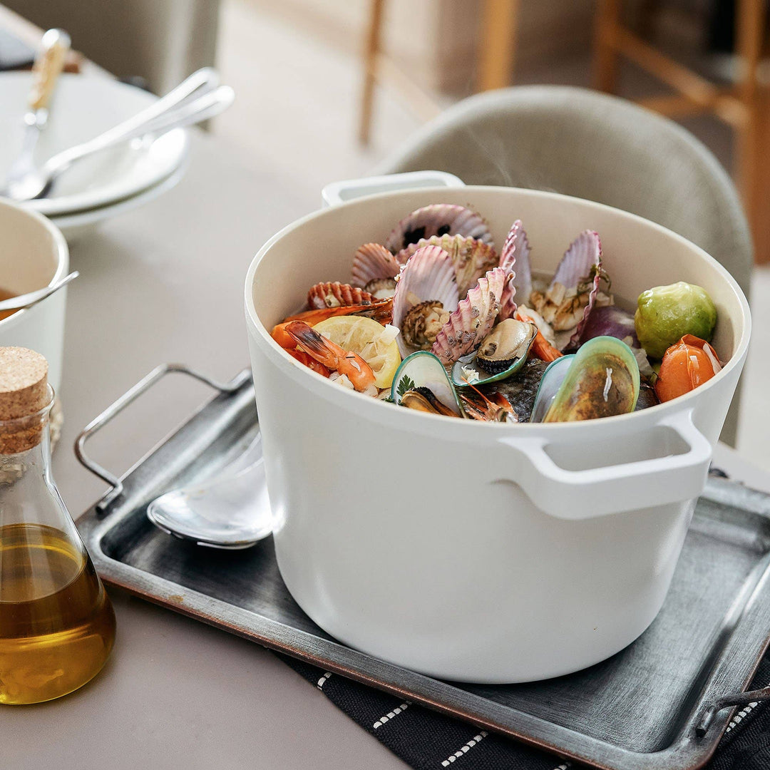 FIKA 4.9QT Deep Stock Pot with Glass Lid ( 8.7")
