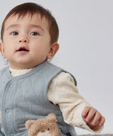 Quilted Vest with Bear Pocket