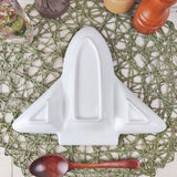 Airplane-Shaped Divided Kids Plate