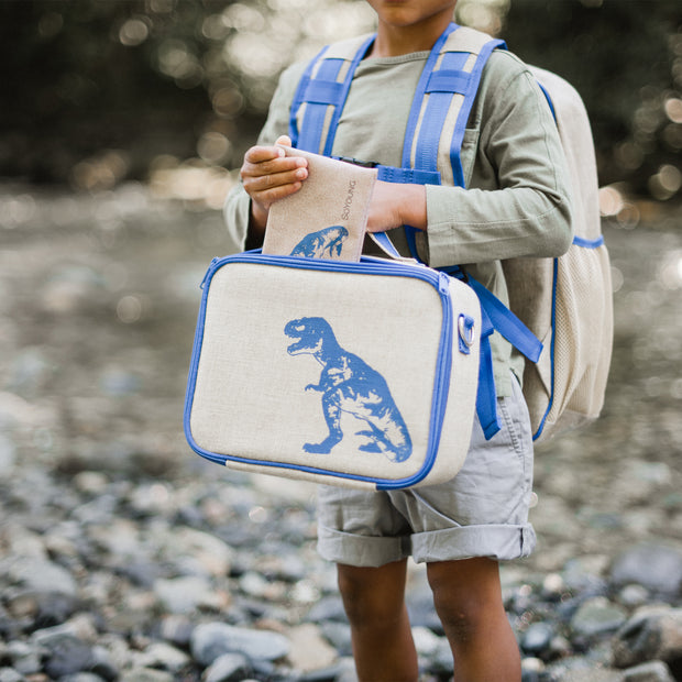 Blue Dino Lunch Bag for Kids 藍色恐龍午餐袋
