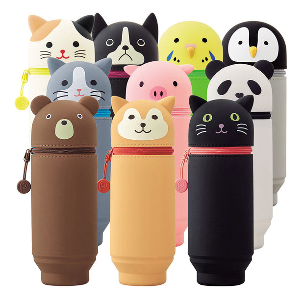 PuniLabo Standing Pencil Case (Large) 可愛動物站立伸縮鉛筆盒 (加大款)