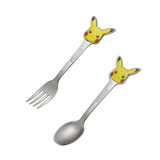 Pikachu Stainless Steel Fork & Spoon Set for Kids