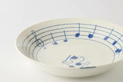 Cat Lover's Mino Ware Deep Plate - 20.7cm