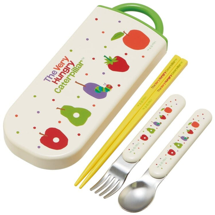 Skater Stainless Steel Portable Cutlery Trio Set - The Very Hungry Caterpillar