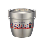 SKATER Cafe Bowl Stainless Steel Vacuum Insulation Food Jar 550 ml - Kiki's Delivery Service Modern Flower
