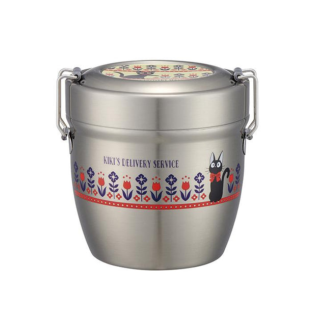 SKATER Cafe Bowl Stainless Steel Vacuum Insulation Food Jar 550 ml - Kiki's Delivery Service Modern Flower