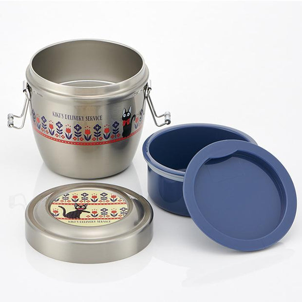 SKATER Cafe Bowl Stainless Steel Vacuum Insulation Food Jar 550 ml - Kiki's Delivery Service Modern Flower