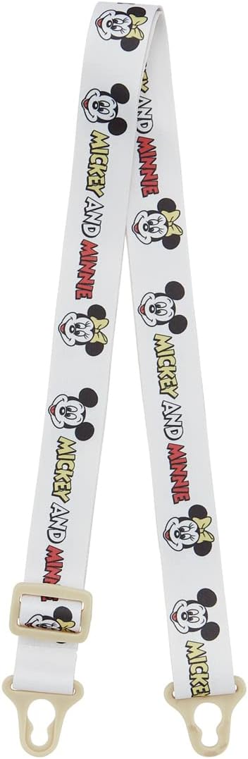 SKATER One-Push Straw Water Bottle with Carrier (530ml) - Mickey & Friends