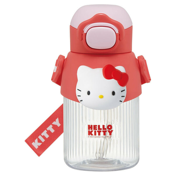 Hello Kitty 立體公仔吸管水壺（附背帶）