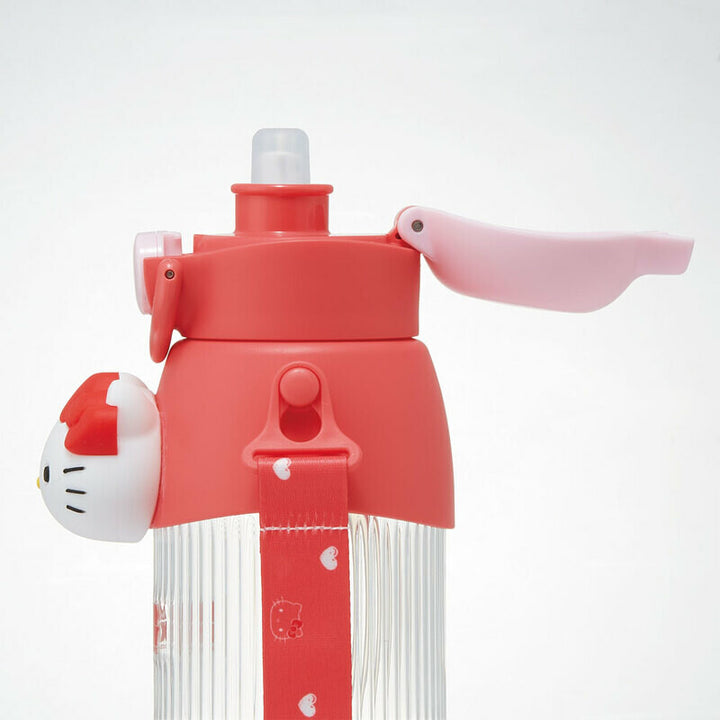 Hello Kitty 立體公仔吸管水壺（附背帶）
