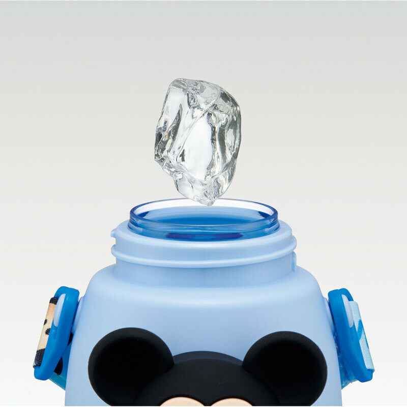 3D Mascot Straw Water Bottle with Carrier - Tsum Tsum Mickey
