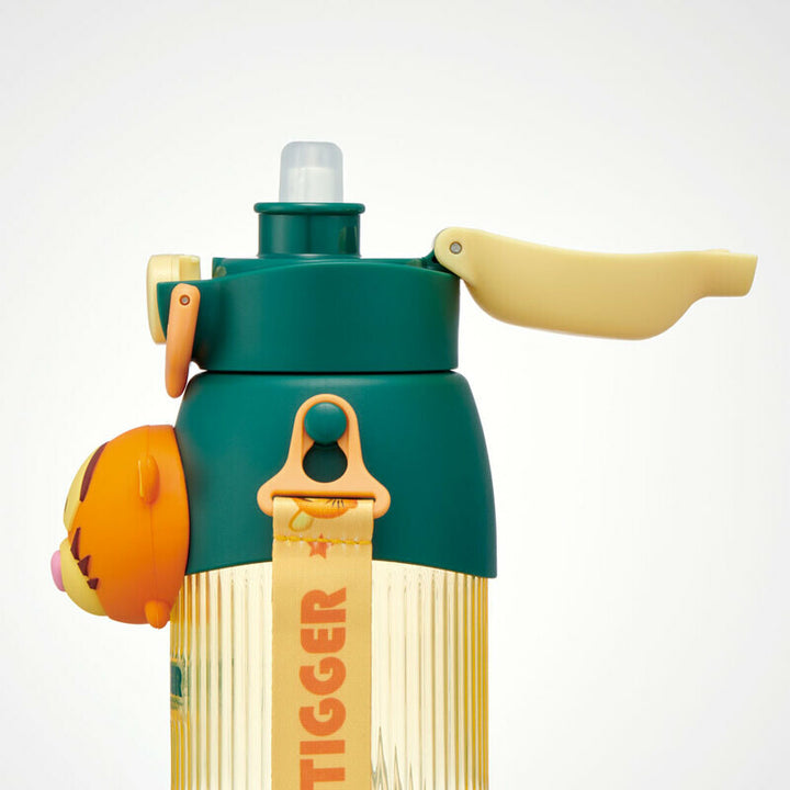 3D Mascot Straw Water Bottle with Carrier - Tsum Tsum Tigger