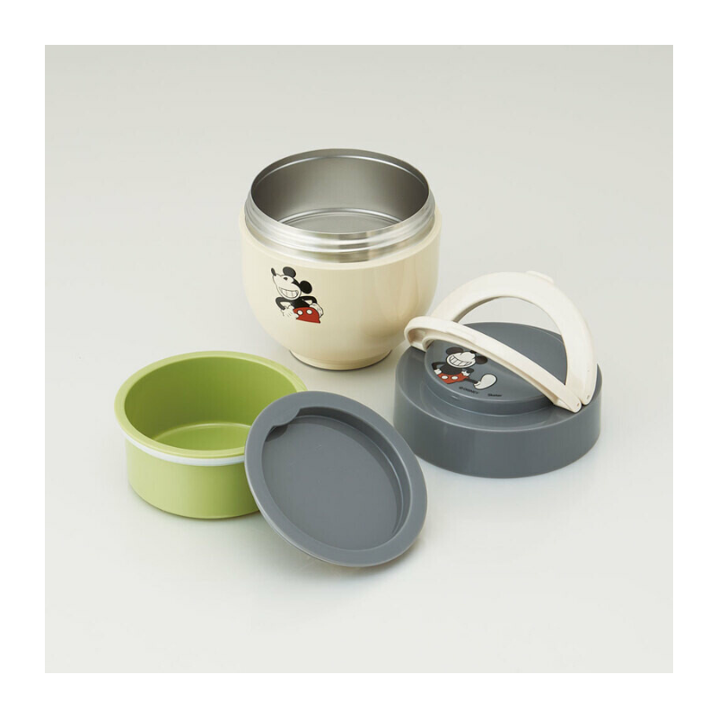 SKATER Cafe Bowl Stainless Steel Vacuum Insulation Food Jar 540ml - Mickey