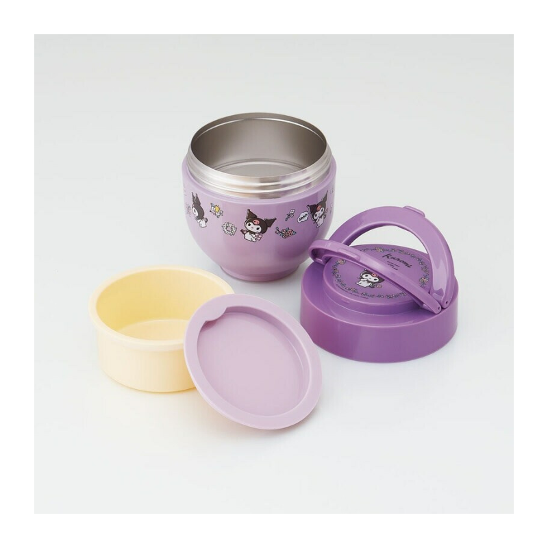 SKATER Cafe Bowl Stainless Steel Vacuum Insulation Food Jar 540ml - Kuromi