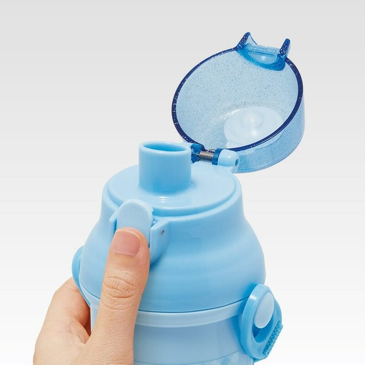 Antibacterial Flask Water Bottle with Carry Strap (480ml) - Cinnamoroll Big Ribbon
