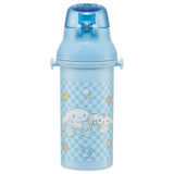 Antibacterial Flask Water Bottle with Carry Strap (480ml) - Cinnamoroll Big Ribbon