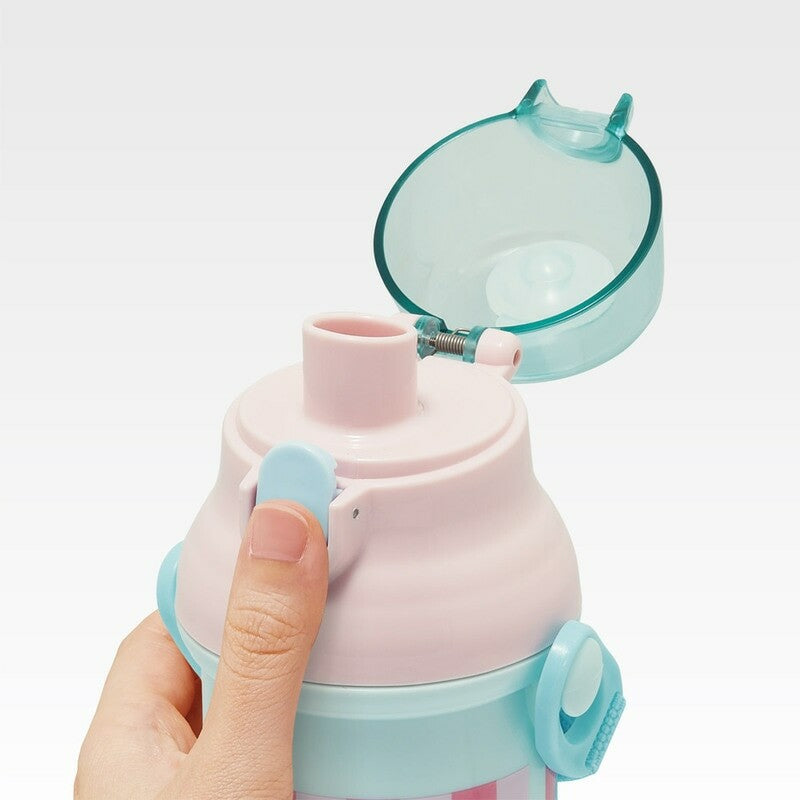 Antibacterial Flask Water Bottle with Carry Strap (480ml) - Pokemon
