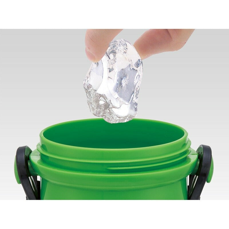 Antibacterial Flask Water Bottle with Carry Strap (480ml) - Minecraft