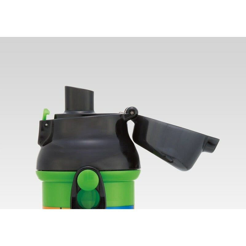 Antibacterial Flask Water Bottle with Carry Strap (480ml) - Minecraft