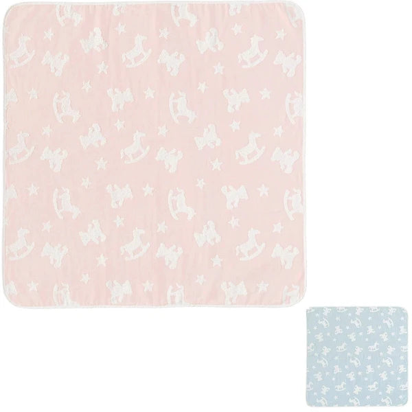 Soft Gauze Multi-Use Baby Blanket – Teddy & Rocking Horse