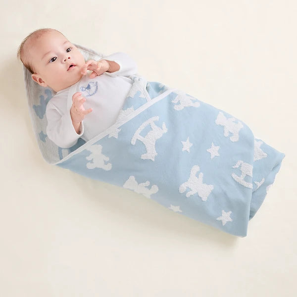 Soft Gauze Multi-Use Baby Blanket – Teddy & Rocking Horse