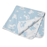 Soft Gauze Multi-Use Baby Blanket – Teddy & Rocking Horse