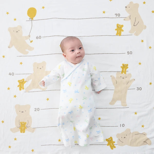 Baby Double Gauze Bath Bath Towel (Bear & Balloon)