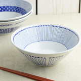 Blue Pattern Ramen Bowl – 8"