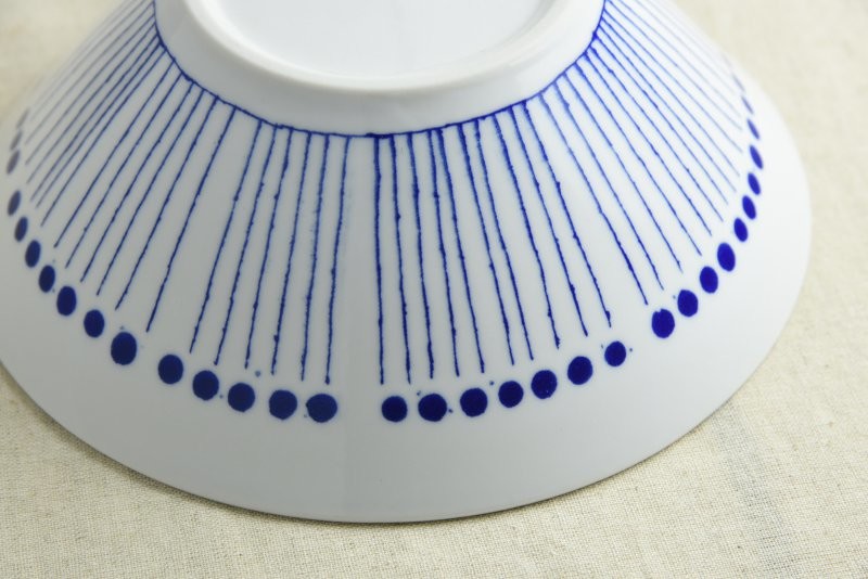 Blue Pattern Ramen Bowl – 8"