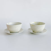 Kaguyahime Mino Ware Marble Plate & Bowl Set