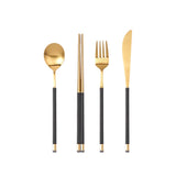 Kara Gold Flatware Dinner Set
