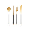 Kara Gold Flatware Dinner Set