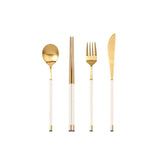 Kara Gold Flatware Dinner Set