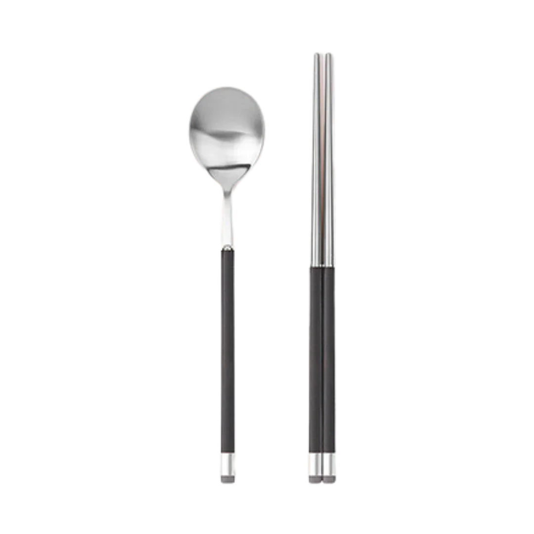 Kara Satin Spoon & Chopsticks Set
