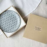 Komon 5-Piece 8" Japanese Mino Ware Plate Gift Set