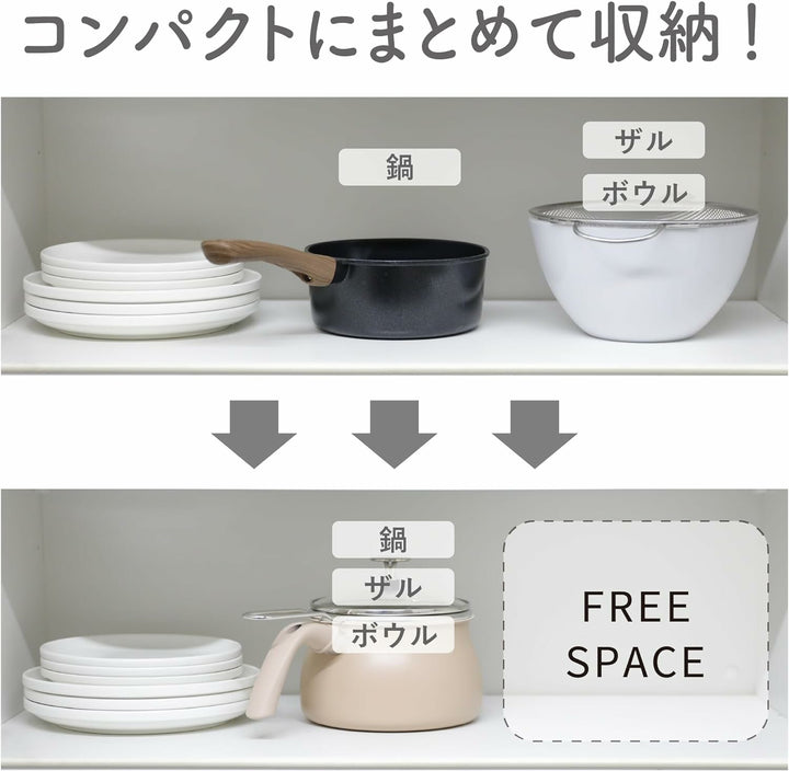 Lepot 日式多功能萬用料理鍋（附蓋＋濾籃)