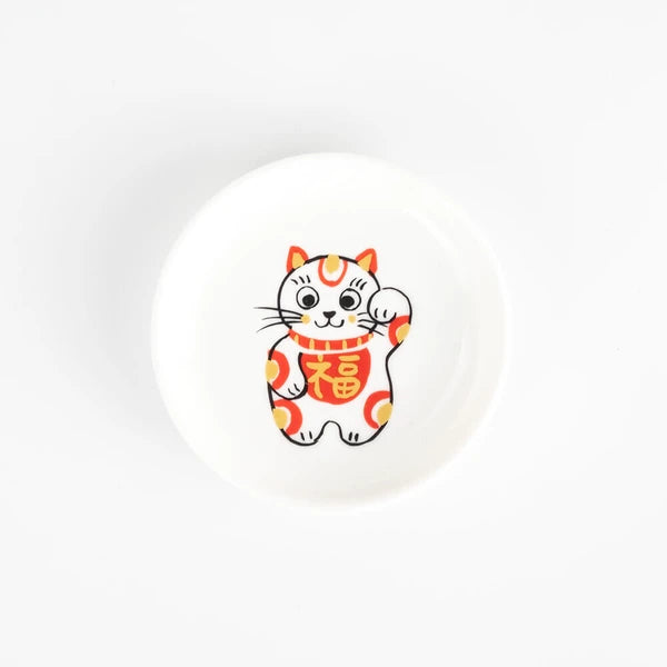 Maneki Neko Small Plate Gift Set