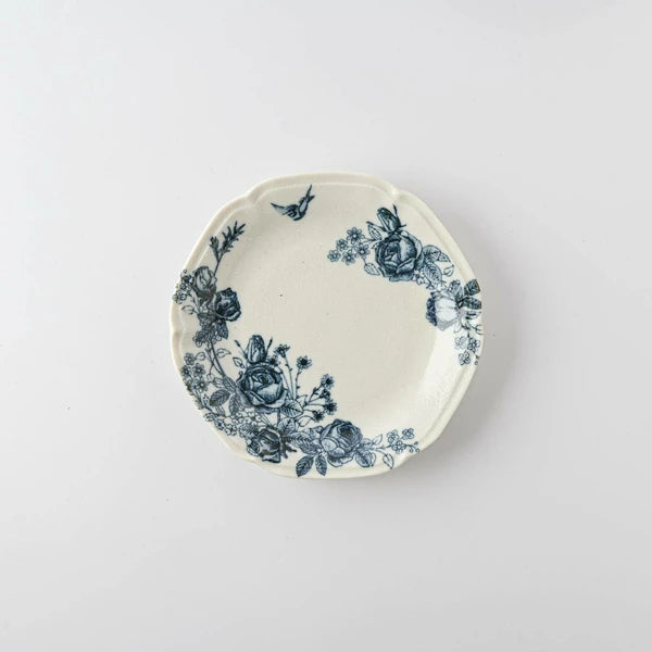 Mino Ware Vintage Rose Dessert Plate (14cm)