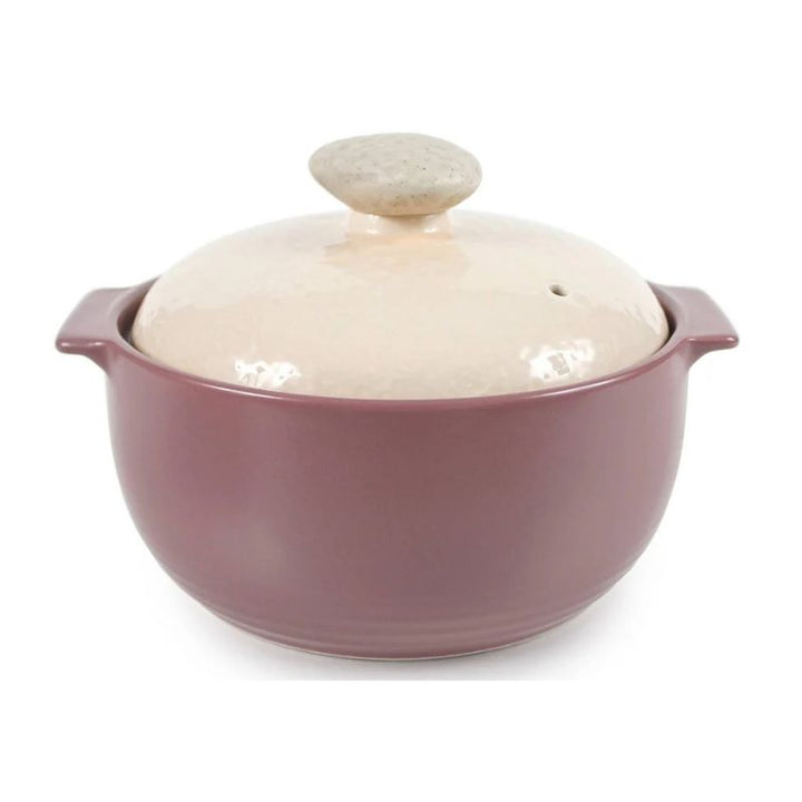 Kiesel Ceramic Casserole Clay Pot - 1.5QT, Lilac