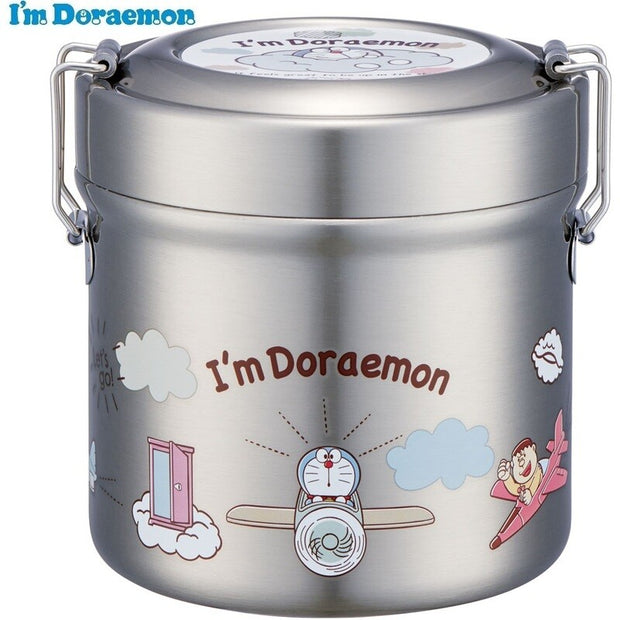 SKATER Cafe Bowl Stainless Steel Vacuum Insulation Food Jar - Doraemon