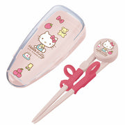 SKATER Deluxe Training Chopsticks with Case - Hello Kitty