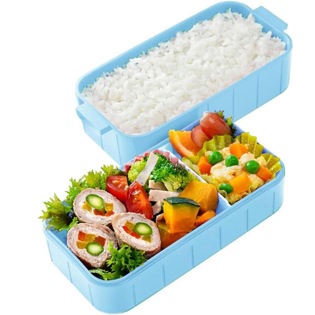 SKATER 2-Tier Divided Antibacterial Lunch Box (600ml) - Sumikko Gurashi