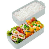 2-Tier Divided Antibacterial Lunch Box (600ml) - Doraemon Sky Walk
