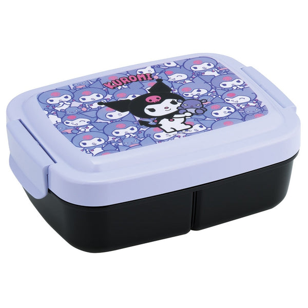 SKATER Kuromi Divided Lunch Box 840ml | Japanese Bento Box with