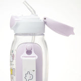 SKATER One-Push Straw Water Bottle with Carrier (530ml) - Sinapushu