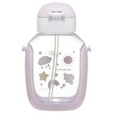 SKATER One-Push Straw Water Bottle with Carrier (530ml) - Sinapushu